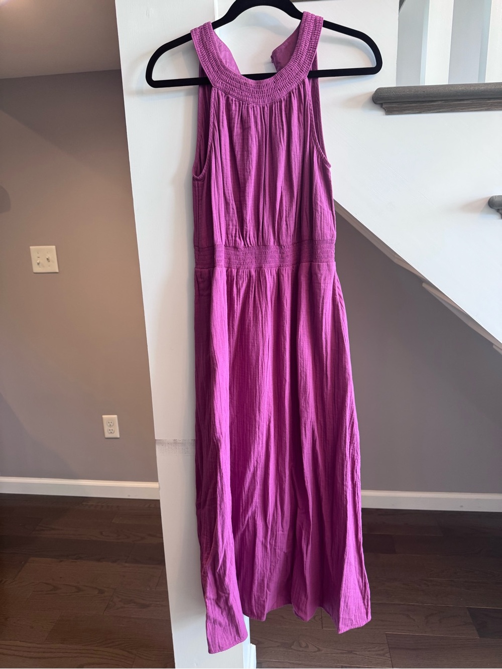 Boden Sleeveless Magenta Maxi Dress